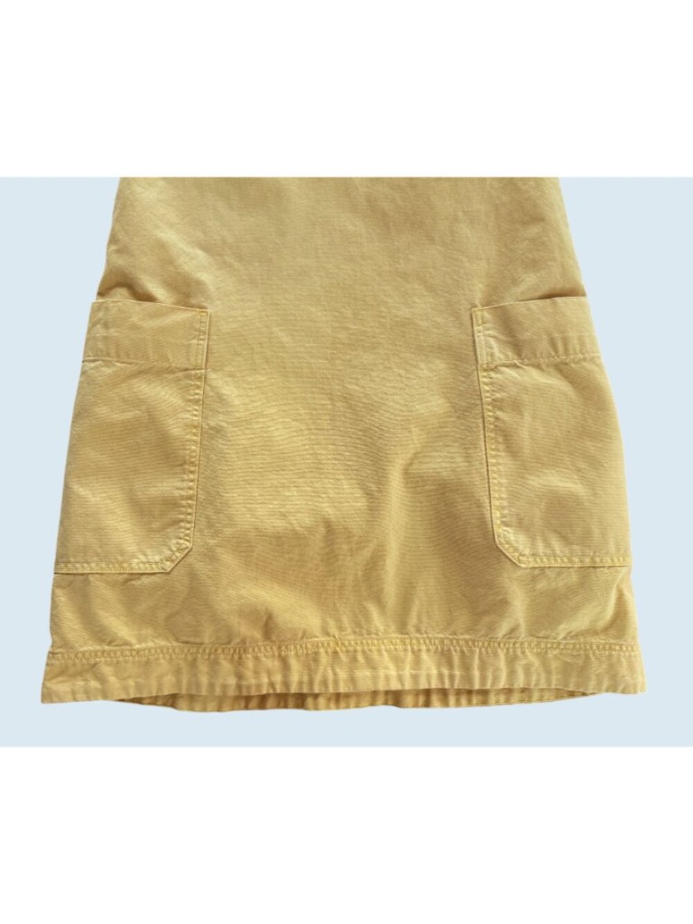 EVERLANE Cross Back Yellow Apron Mini Retro Dress Size Small - Picture 4 of 8